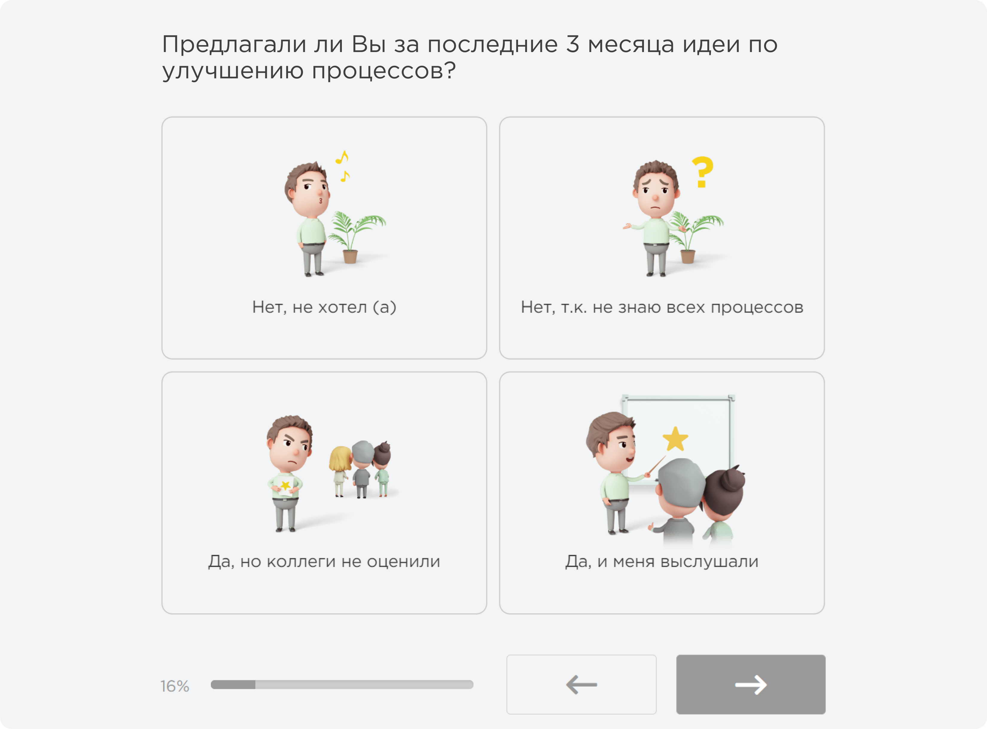 Вопросы к метрикам «Процессы» и «Условия труда» на платформе Happy Job Вопросы к метрикам «Процессы» и «Условия труда» на платформе Happy Job